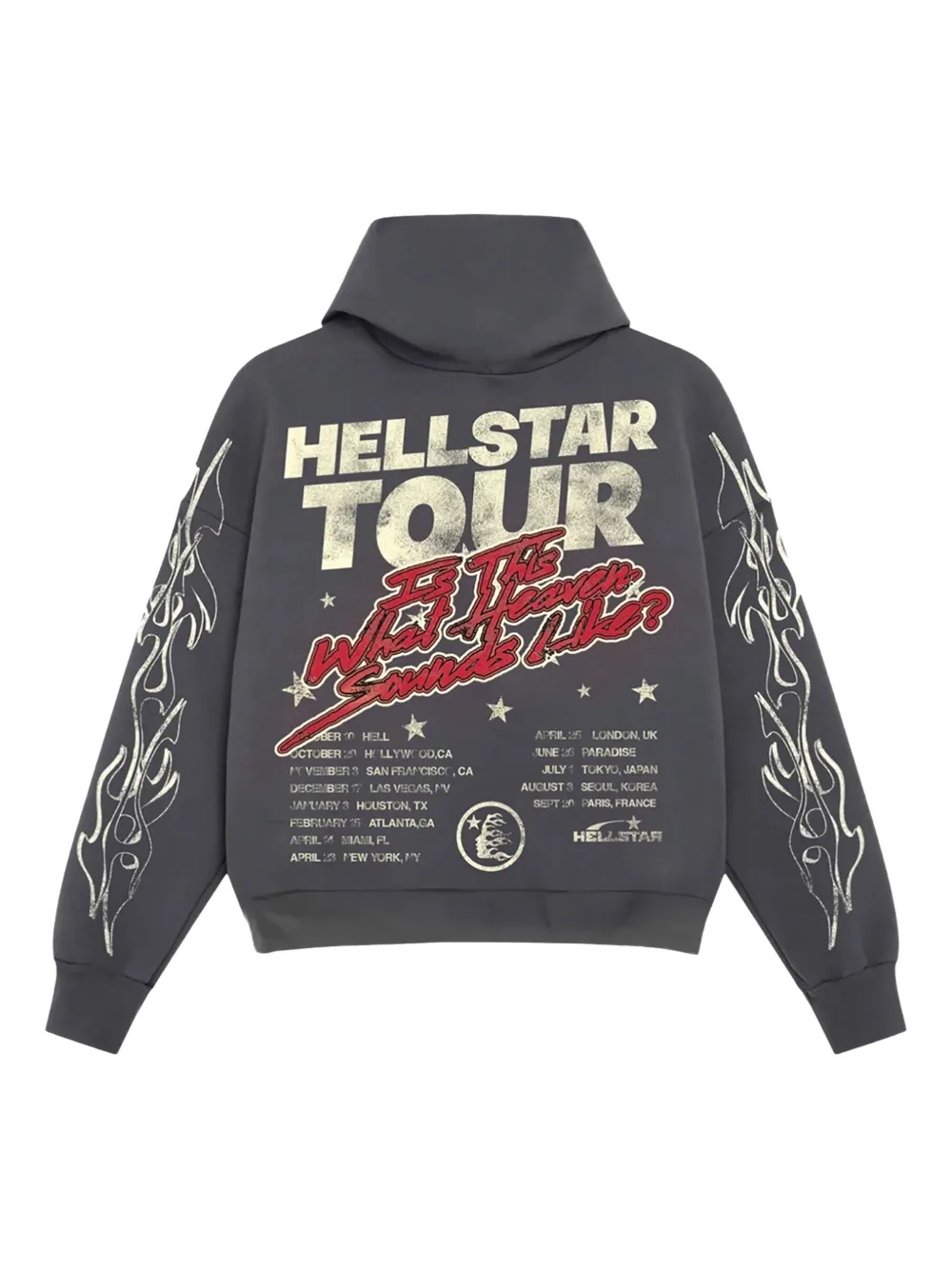 HELLSTAR Records Tour flame-print hoodie | Hoodies | Image 2