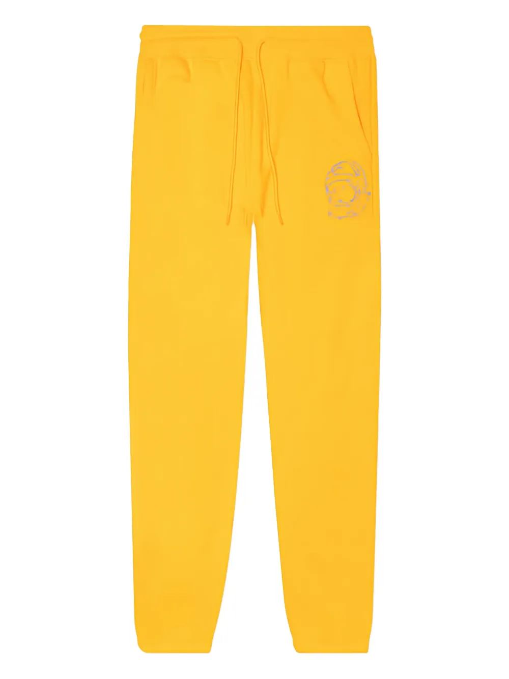 Billionaire Boys Club Astronaut-print Heart-mind-unity Joggers In Yellow