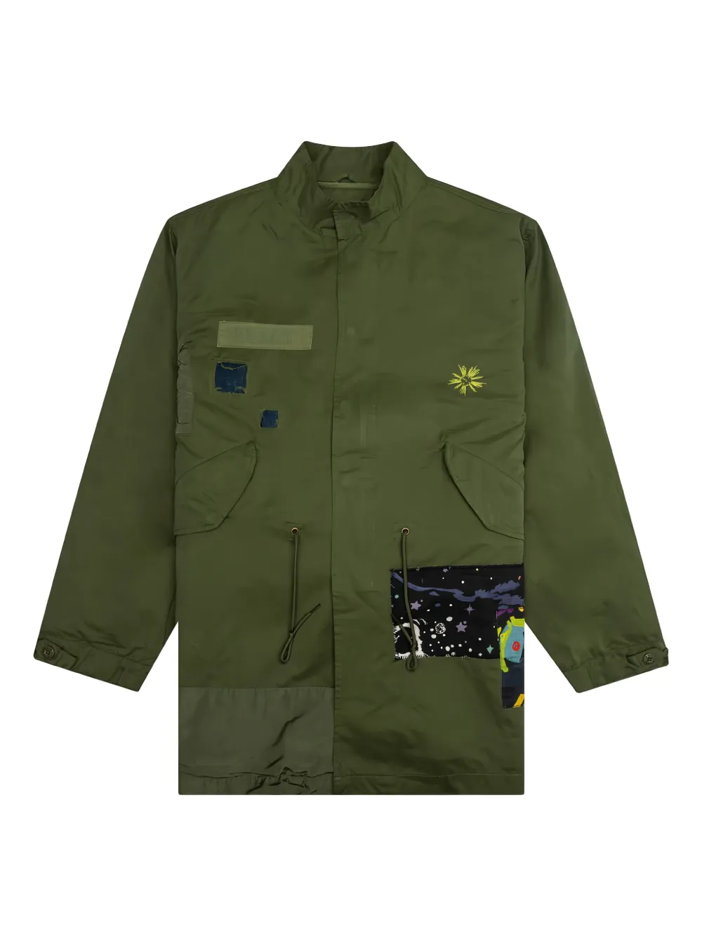 Billionaire Boys Club patchwork jacket | Green | Image 1