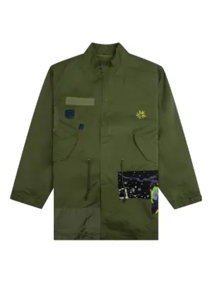 SAINT MXXXXXX Embroidered camouflage-print Jacket | Green