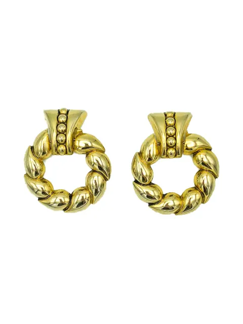Jennifer Gibson Jewellery 1980s statement door knocker earrings