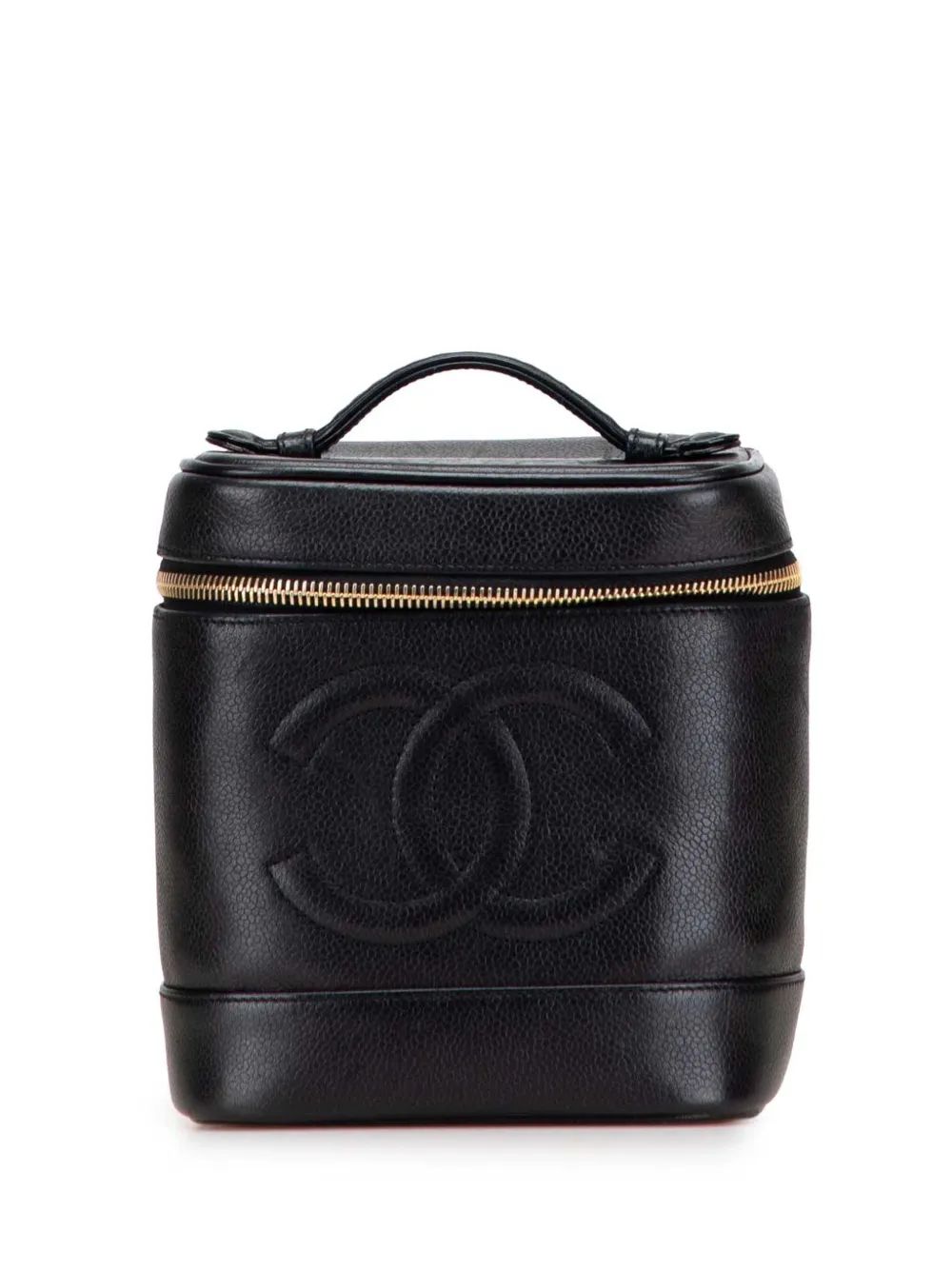 CHANEL Pre-Owned 1996-1997 CC Caviar Case vanity bag | Black | Image 1