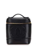 CHANEL Pre-Owned 1996-1997 CC Caviar Case vanity bag - Black