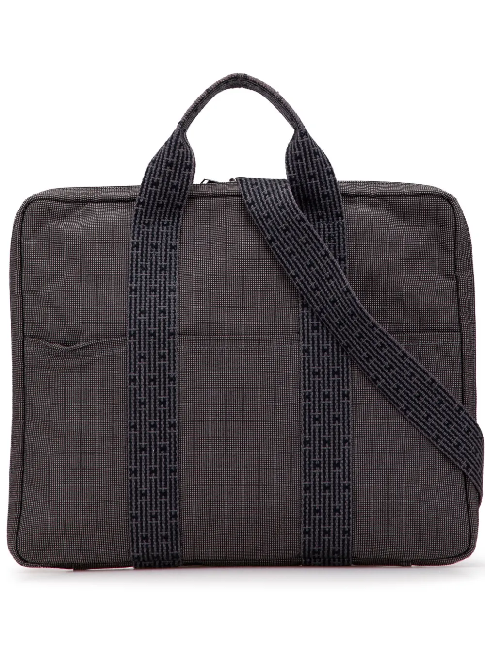 Hermès Pre-Owned 1990-2010 Canvas Herline Porte Documents business bag | Grey | Image 1