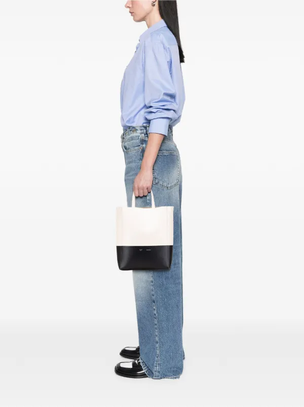 Celine Pre-Owned 2017 スモール バイカラーレザー バーティカルカバ