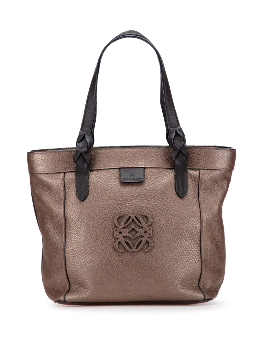 Loewe Pre-Owned 2012 Anagram Leather Fusta tote bag | Brown | Image 1