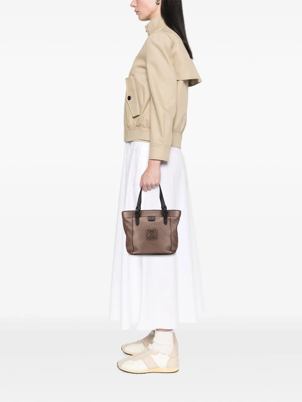 Loewe Pre-Owned 2012 Anagram Leather Fusta tote bag | Pre-Owned | Image 2