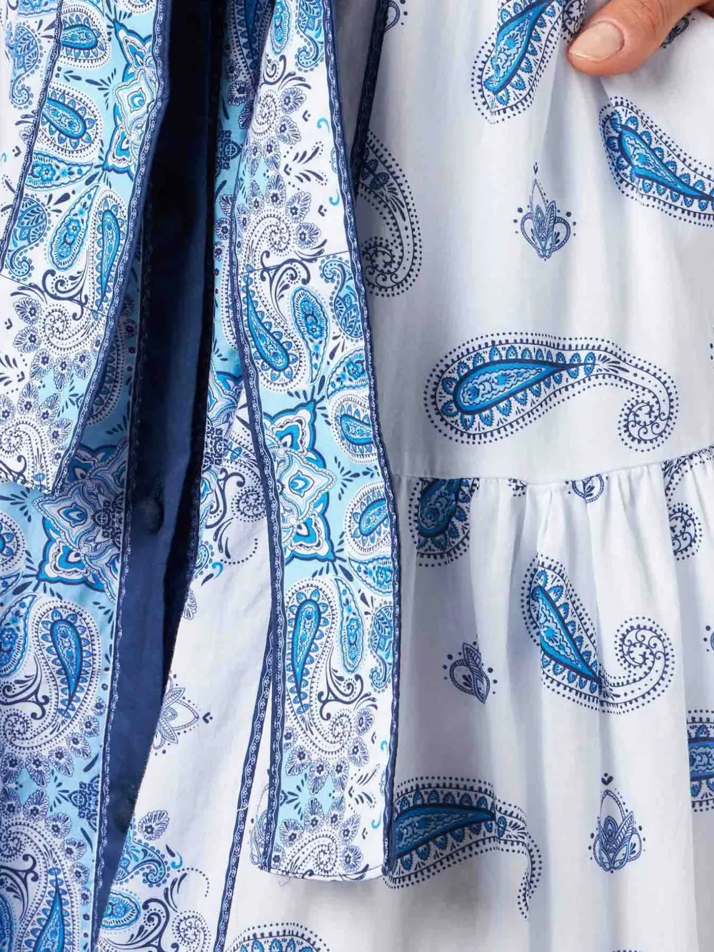 MC2 Saint Barth Jurk met paisley-print Wit