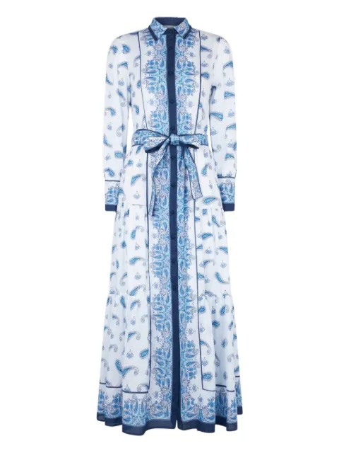 MC2 Saint Barth paisley-print belted dress