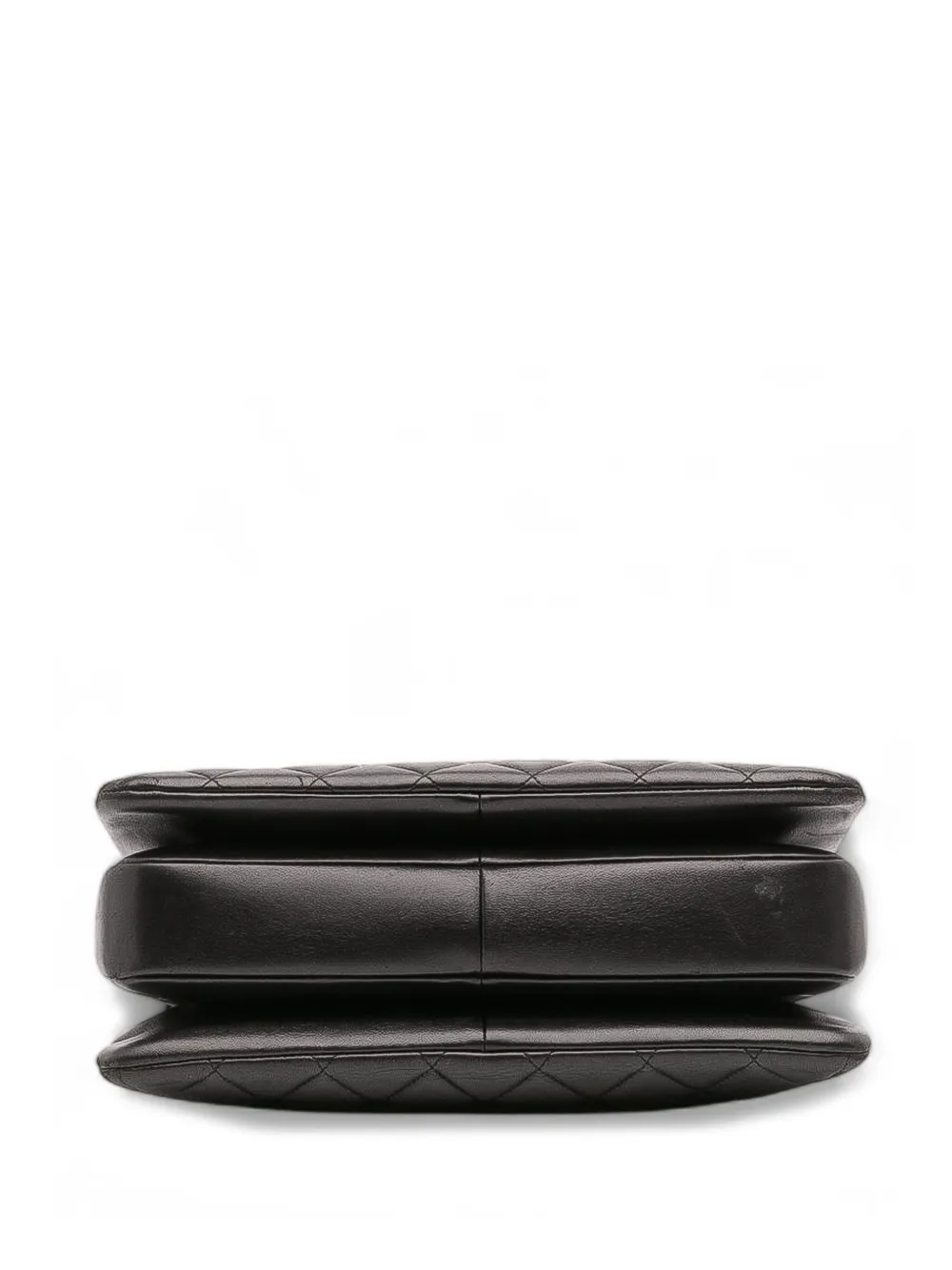 Pre-owned Chanel 2015-2016 Large Lambskin Trendy Cc Top Handle Flap Satchel In Black