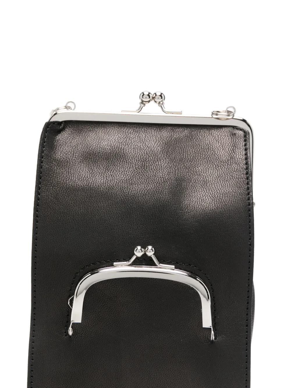 Yohji Yamamoto Smartphone Cross Body Bag In Black