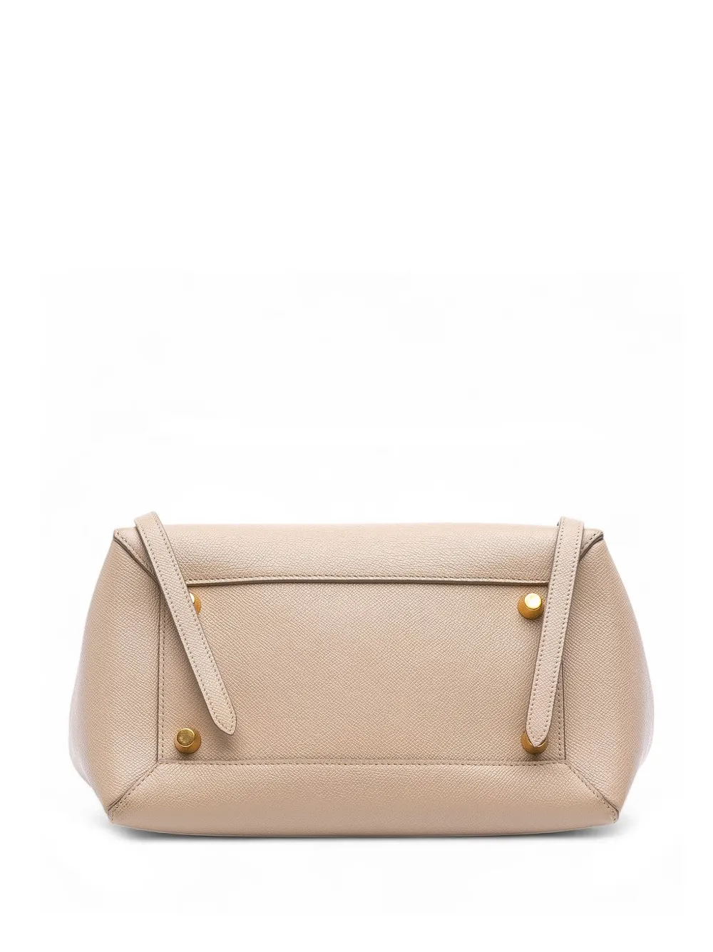 Pre-owned Celine 2018 Mini Grained Calfskin Belt Bag Satchel In Brown