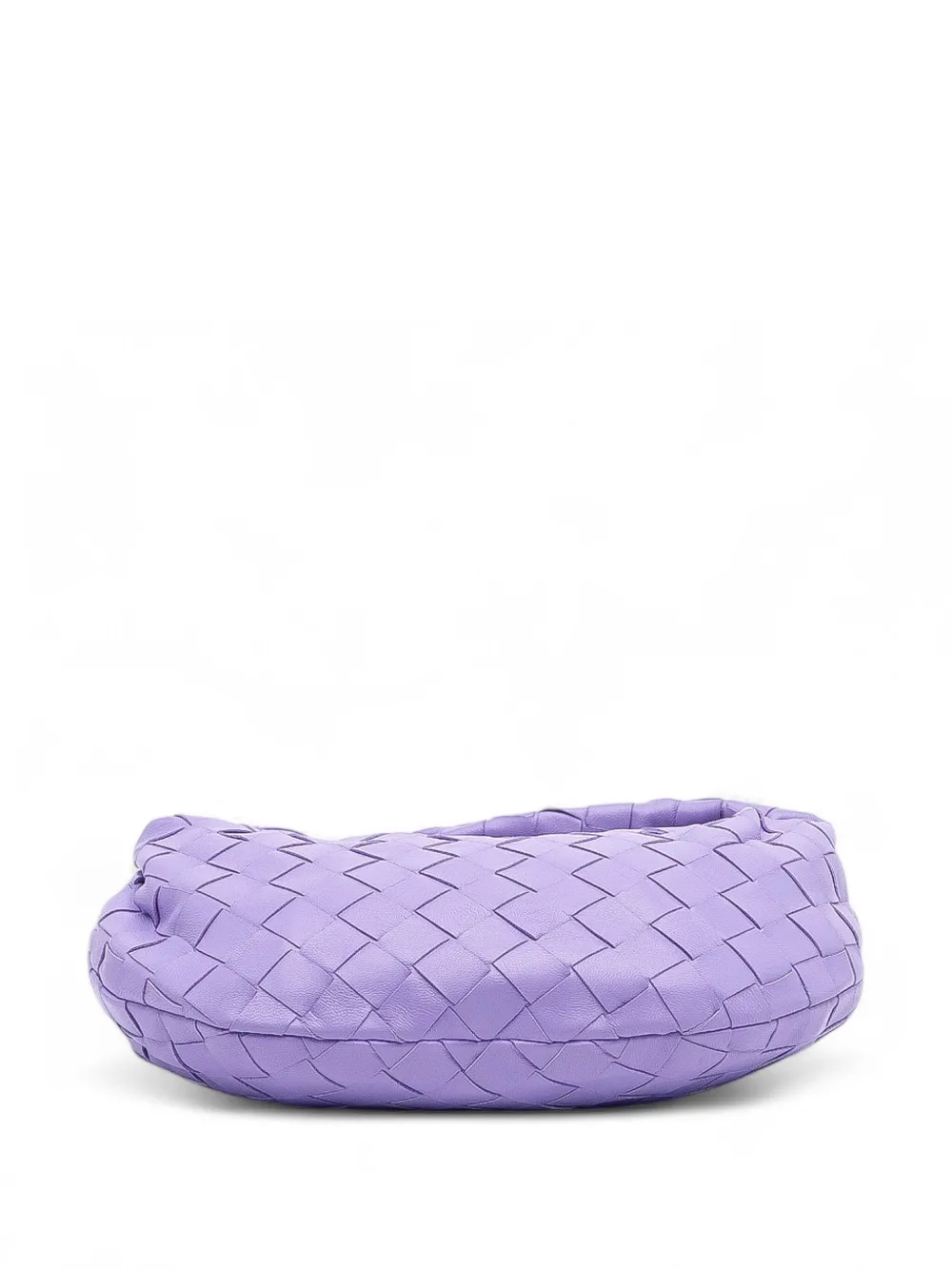 Pre-owned Bottega Veneta 2012-2025 Mini Nappa Intrecciato Jodie Hobo Bag In Purple