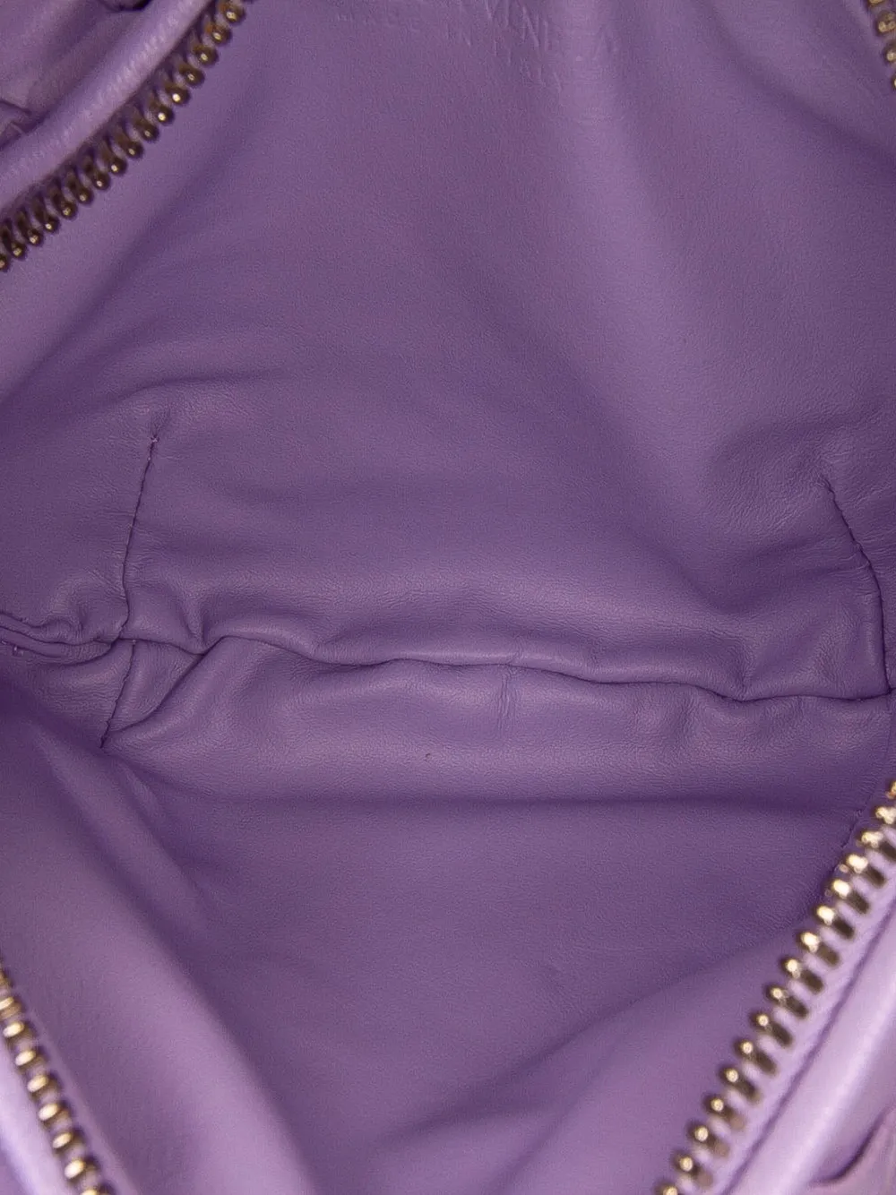 Pre-owned Bottega Veneta 2012-2025 Mini Nappa Intrecciato Jodie Hobo Bag In Purple