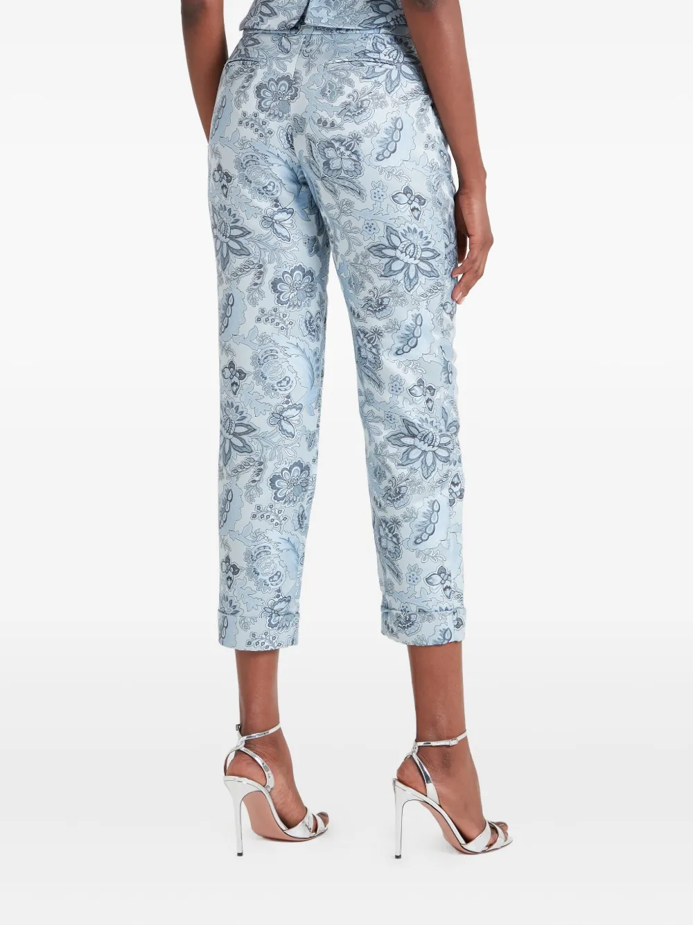 Temperley London Plooibroek met bloemenprint Blauw