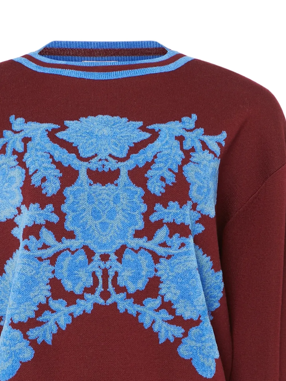 Temperley London Wollen trui verfraaid met bloemen Rood