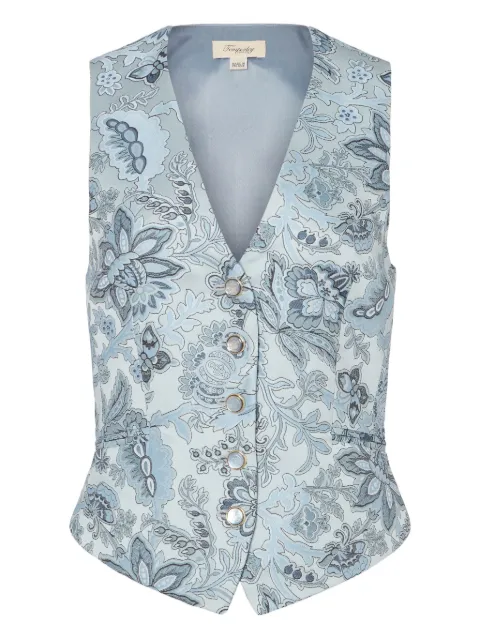 Temperley London floral-print button waistcoat