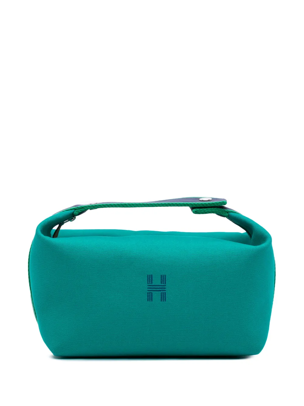 Hermès Pre-Owned 2021-2025 Large Canvas Bride A Brac Case vanity bag | Blue | Image 1