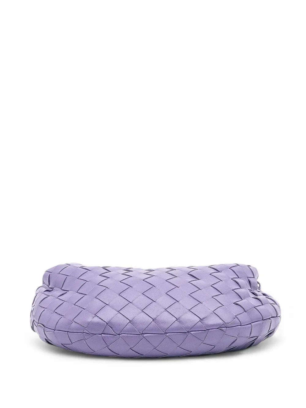 Pre-owned Bottega Veneta 2012-2025 Mini Nappa Intrecciato Jodie Hobo Bag In Purple