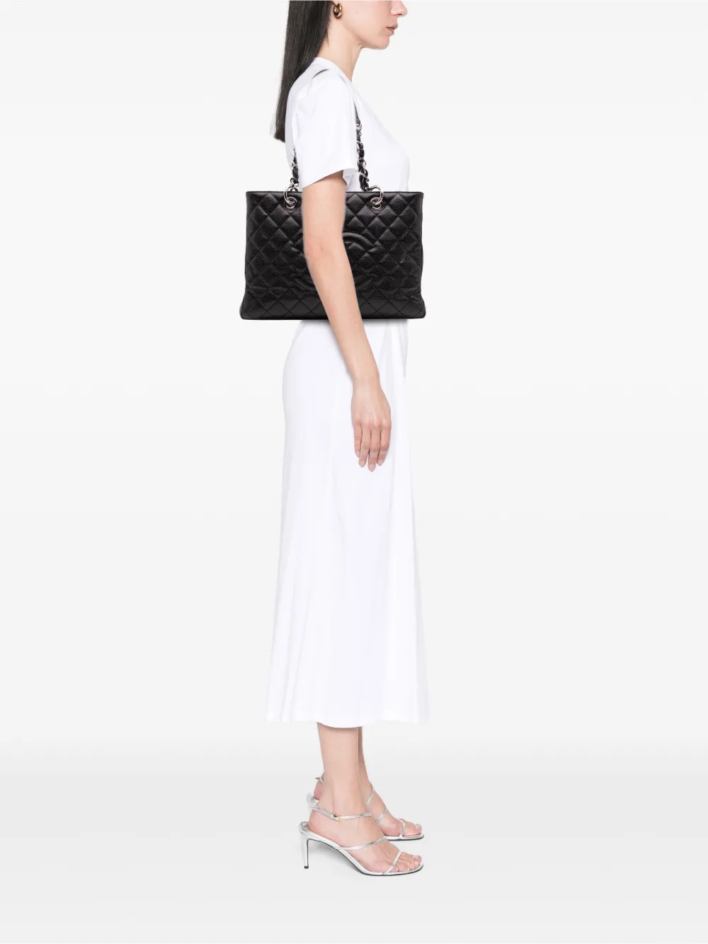 CHANEL Pre-Owned 2012-2013 Caviar Grand Shopping tote bag | Pre-Owned | Image 2