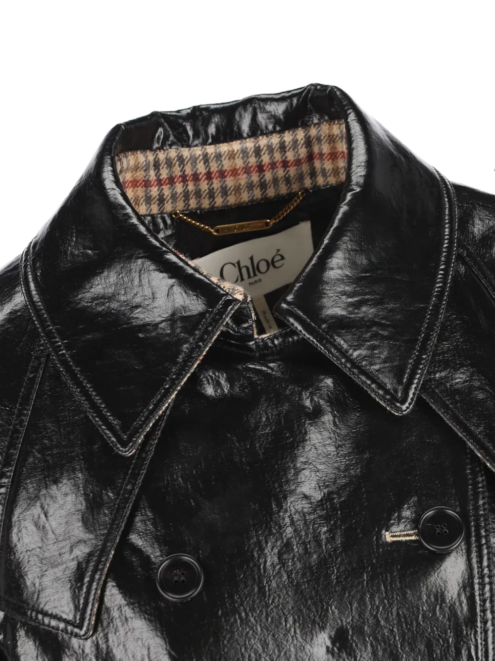 Chloé Butonned Coat In Black