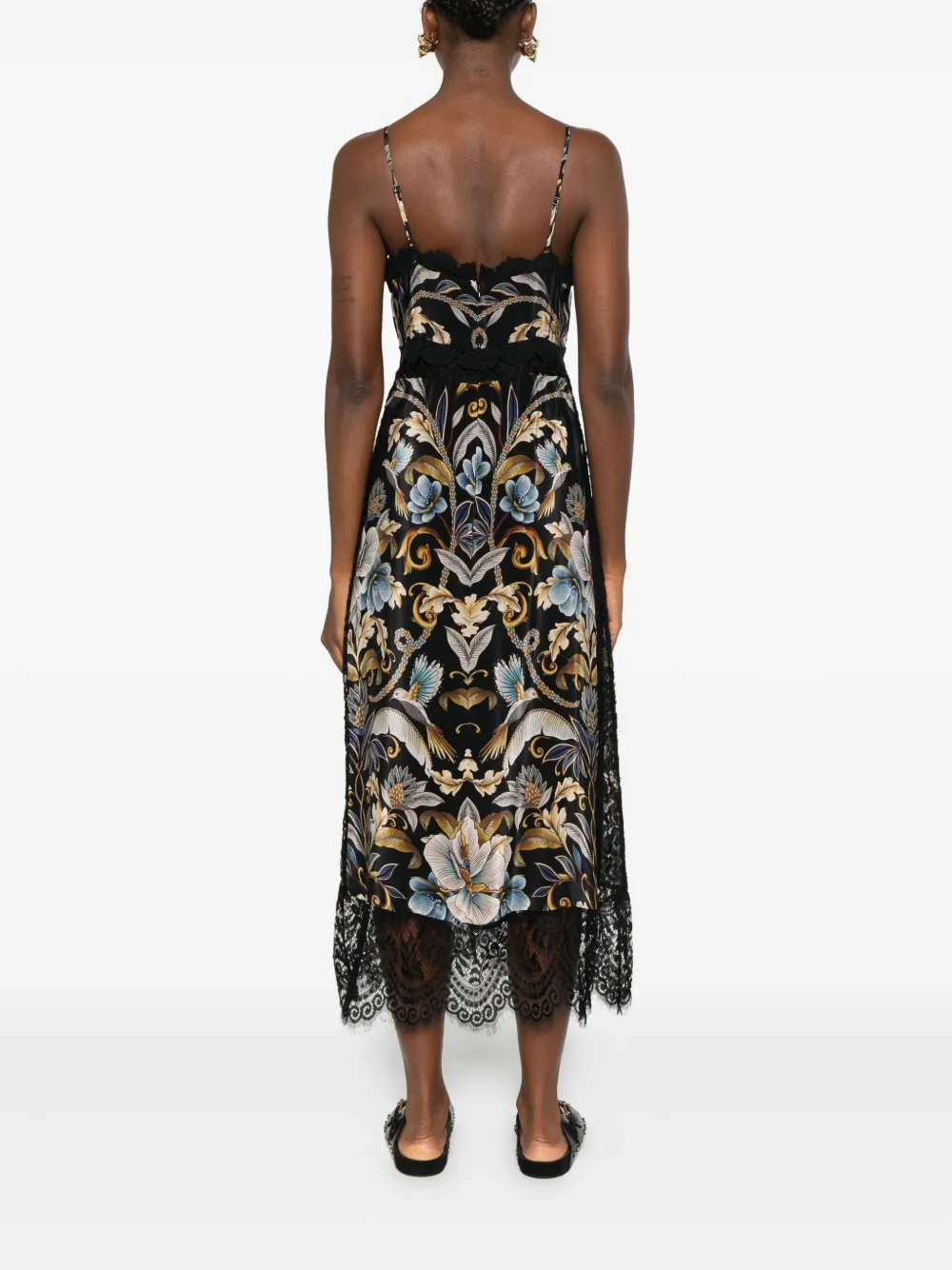 FARM Rio Snake Garden jurk met print Zwart