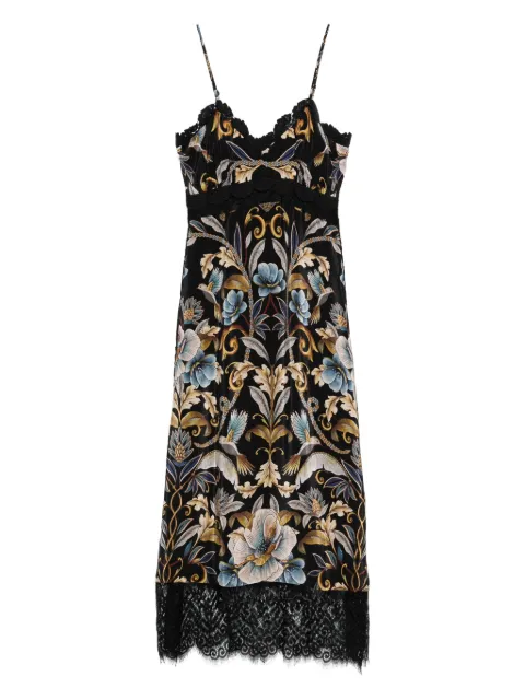 FARM Rio Snake Garden-print dress