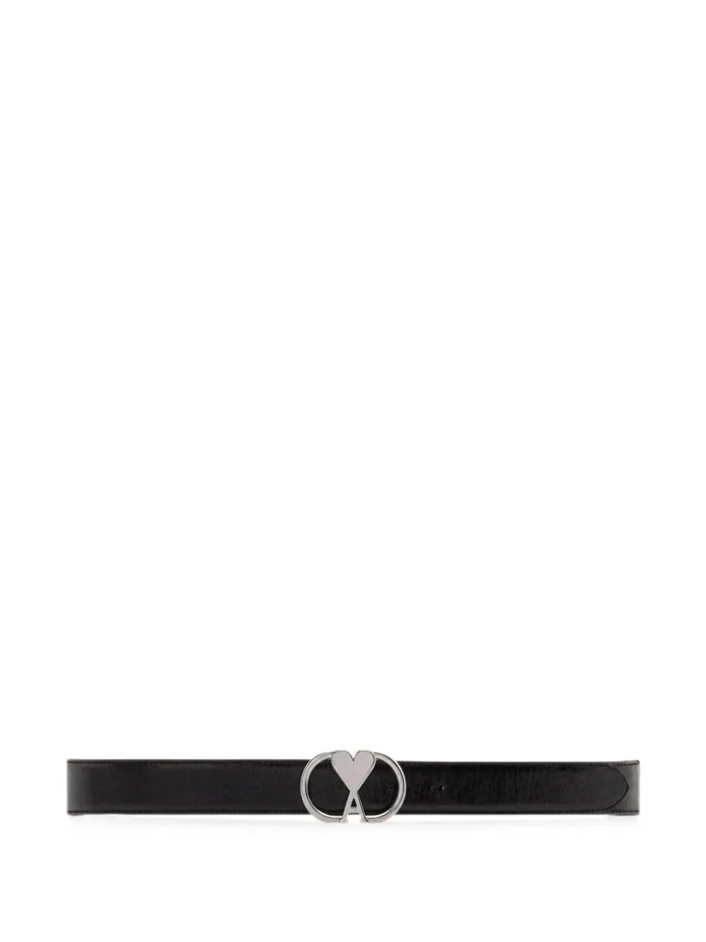 AMI Paris Ami de Coeur buckle belt - Schwarz