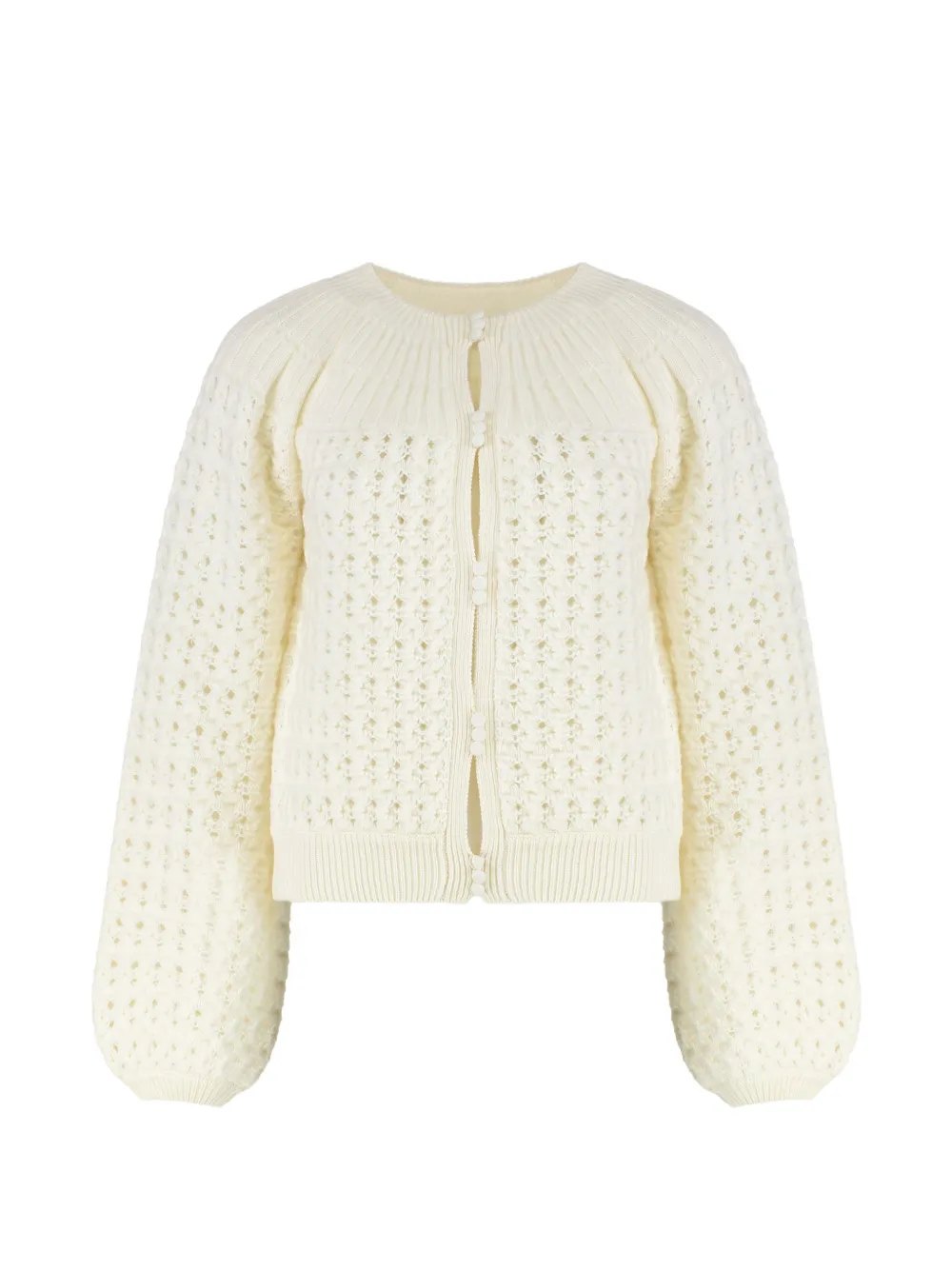 Chloé Cardigan con maniche a palloncino - Toni neutri