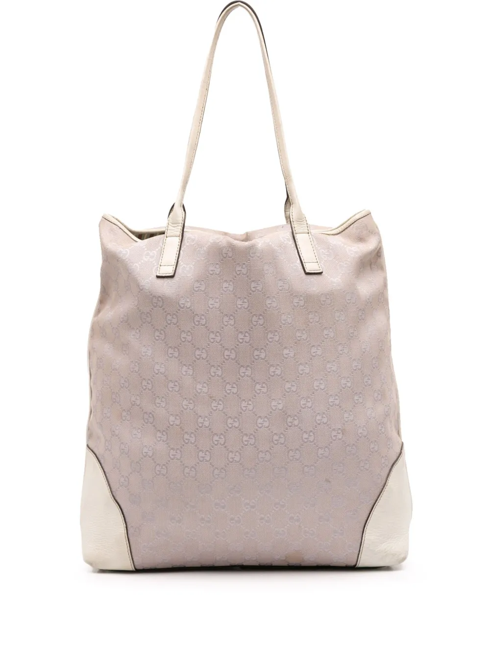 Pre-owned Gucci 2016-2025 Gg Canvas Tote Bag In Gray