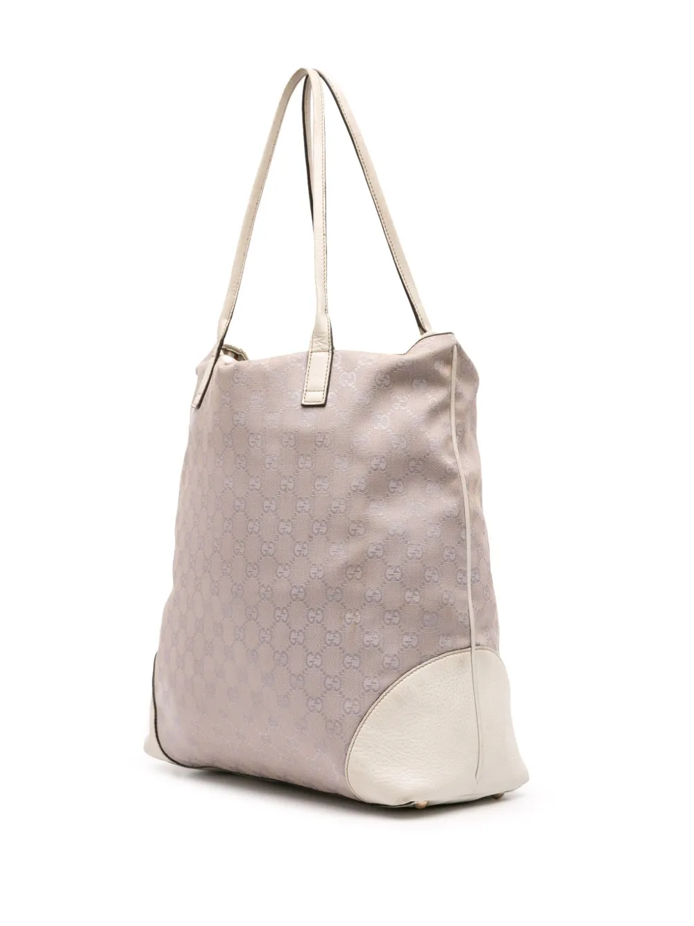Pre-owned Gucci 2016-2025 Gg Canvas Tote Bag In Gray