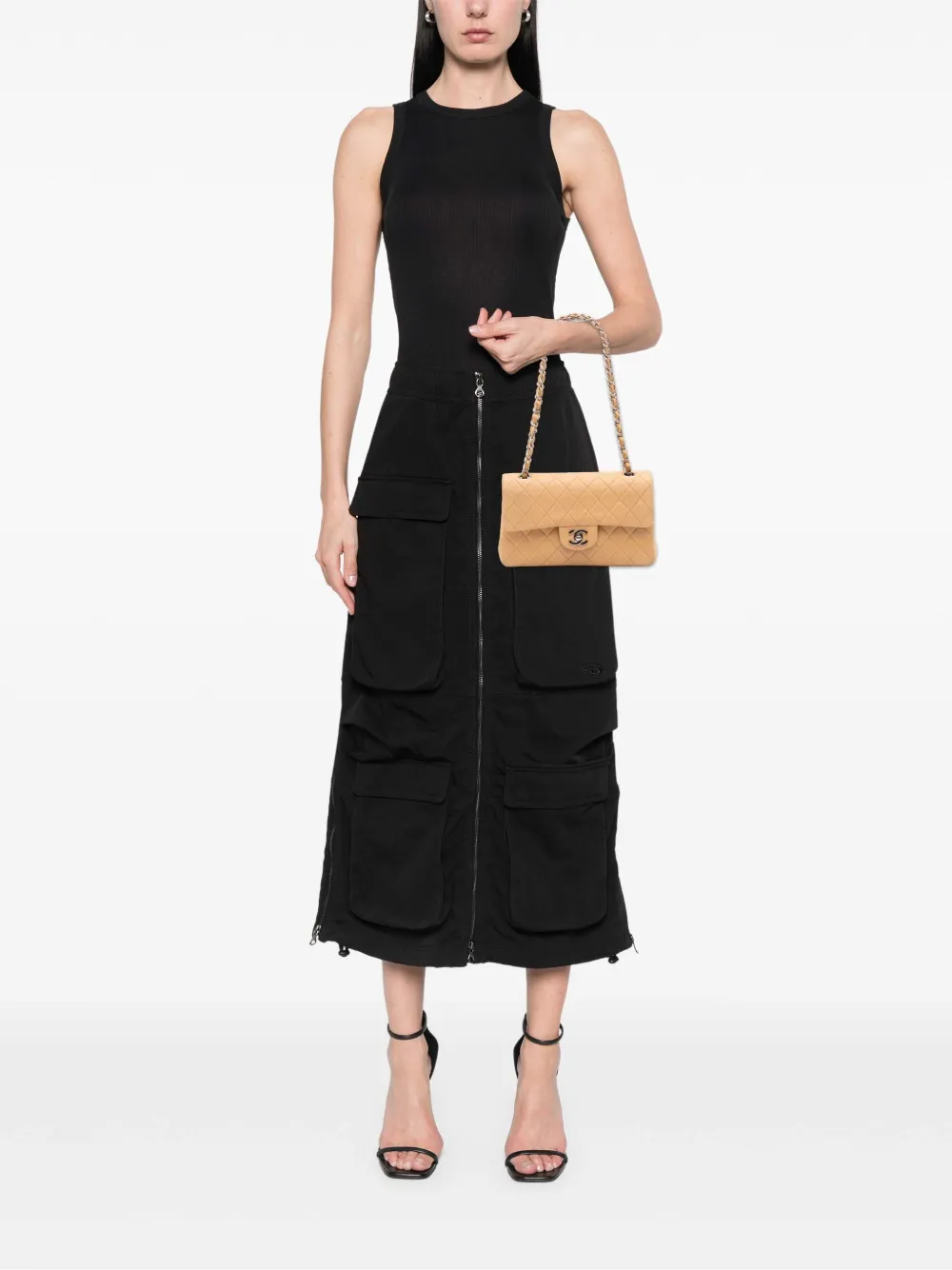 CHANEL Pre-Owned 2000-2002 Small Classic Lambskin Double Flap shoulder bag | Pre-Owned | Image 2
