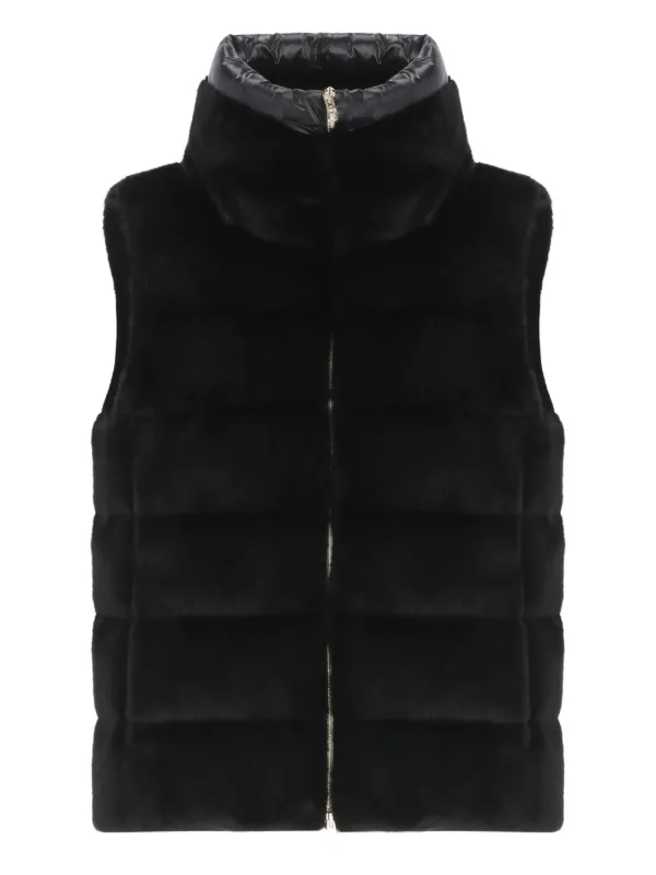 Herno パデッドベスト | ブラック | FARFETCH JP