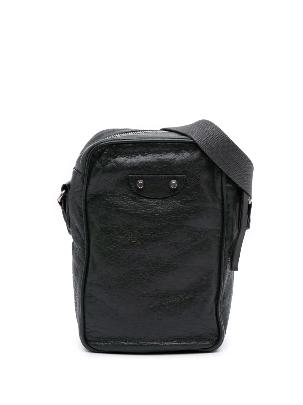 Balenciaga Pre-Owned 2005-2025 ラムスキン モトクロス クラシック レポーター ショルダーバッグ - グリーン Balenciaga Pre-Owned 2005-2025 ラムスキン モトクロス クラシック レポーター ショルダーバッグ - グリーン