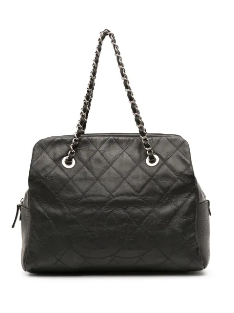 CHANEL Pre-Owned 2010-2011 Petite Timeless Tote Bag mit Knitteroptik