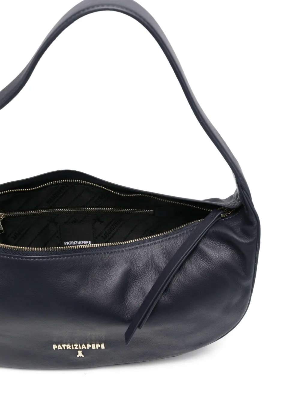 Patrizia Pepe Medium New Moon schoudertas Blauw