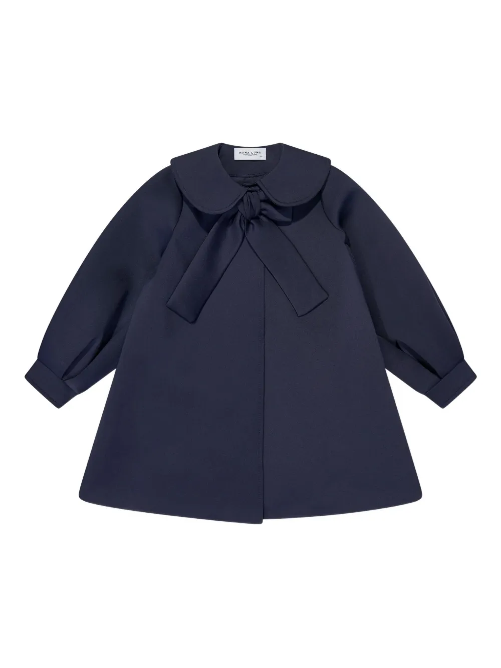 MAMA LUMA KIDS Peter Pan-collar bow-detail jacket | Blue | Image 1