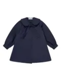 MAMA LUMA KIDS Peter Pan-collar bow-detail jacket - Blue