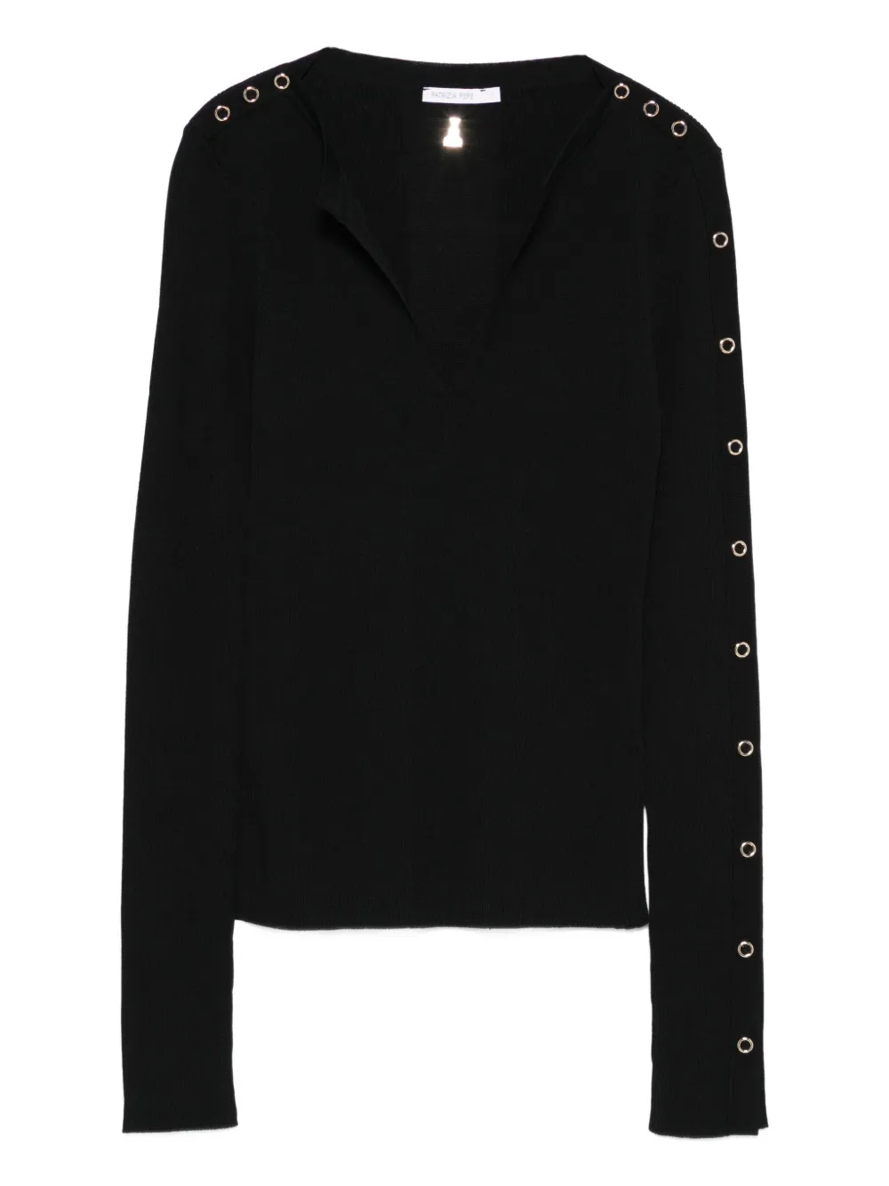 Patrizia Pepe ribbed sweater | Black | Image 1