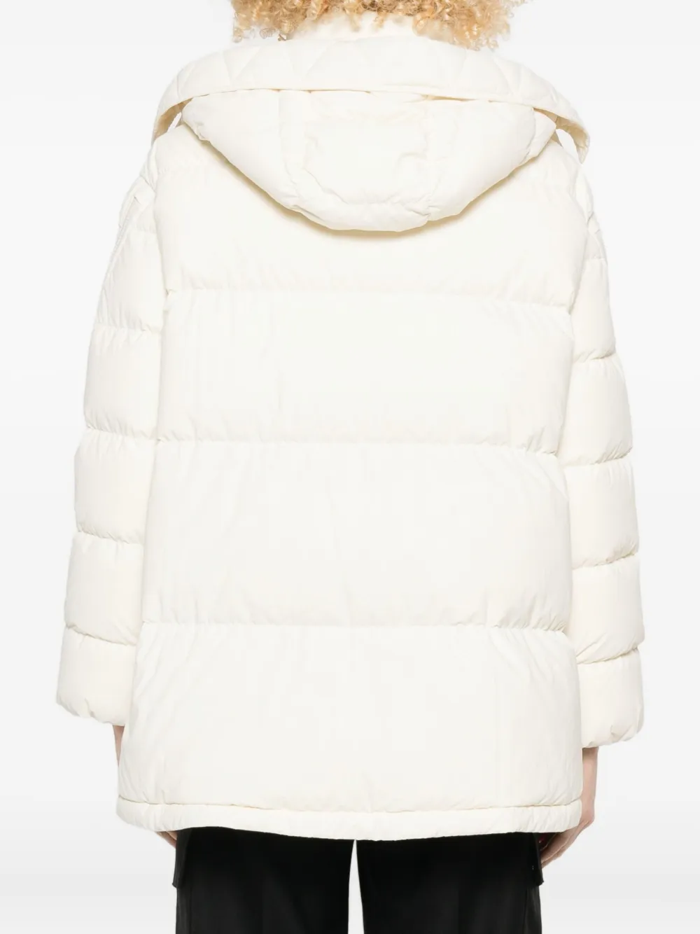 Herno Hooded Quilted Jacket In Neutral