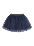 MAMA LUMA KIDS glitter tulle skirt - Blue