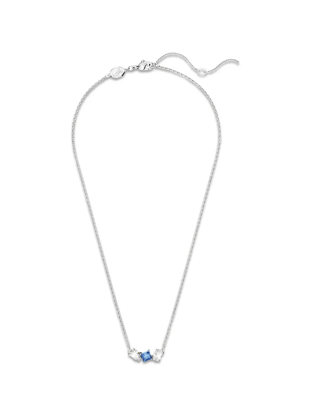 Swarovski Mesmera crystal-embellished cable-link necklace - Silber
