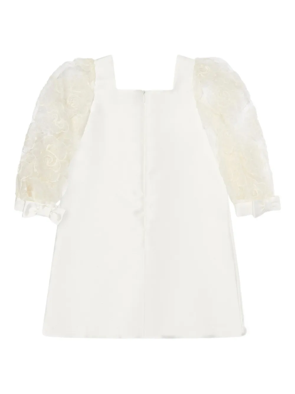 MAMA LUMA KIDS puff-sleeve square-neck dress | Girls Party & Special Occasion Dresses | Image 2