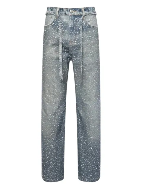 BIRTH OF ROYAL CHILD crystal-embellished jeans