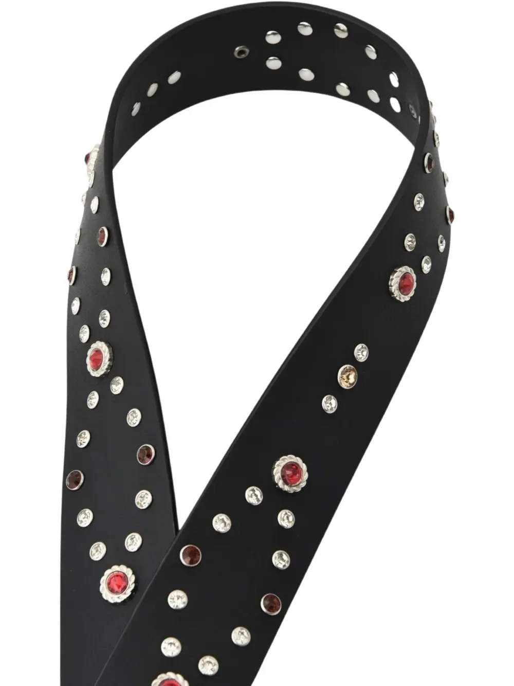 Birth Of Royal Child Embellished Lions-buckle Belt In Black