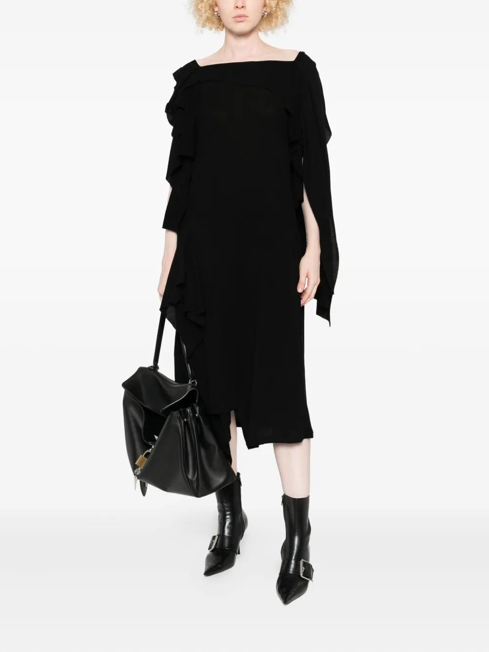 Yohji Yamamoto draped ruffled dress | Cocktail & Party Dresses | Image 2