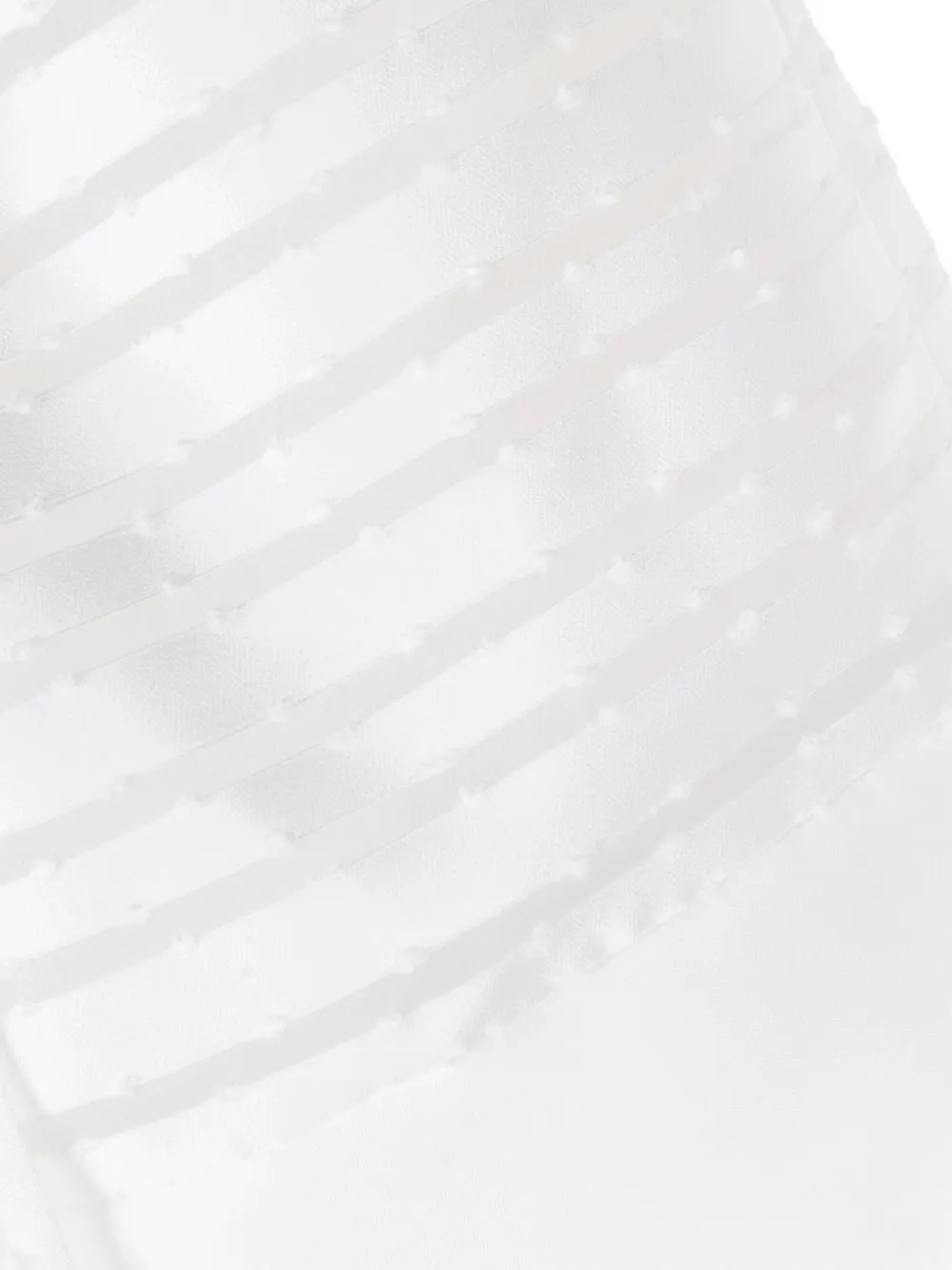 Mama Luma Striped Ribbon-detailed Skirt In White