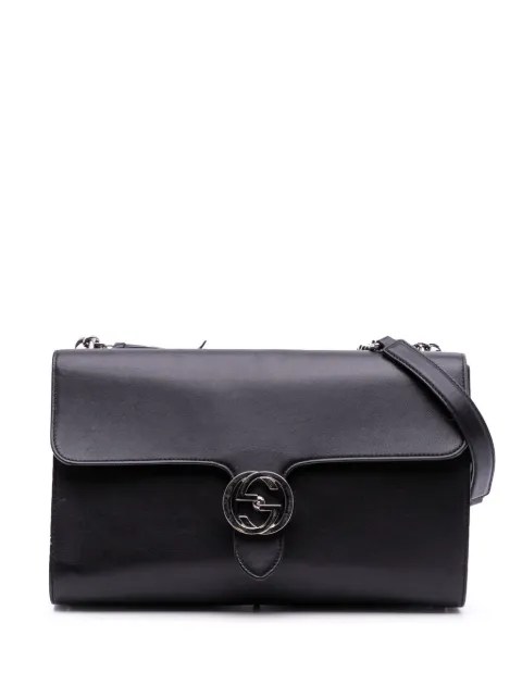 Gucci Pre-Owned 2016-2025 Medium Leather Dollar Interlocking G crossbody bag