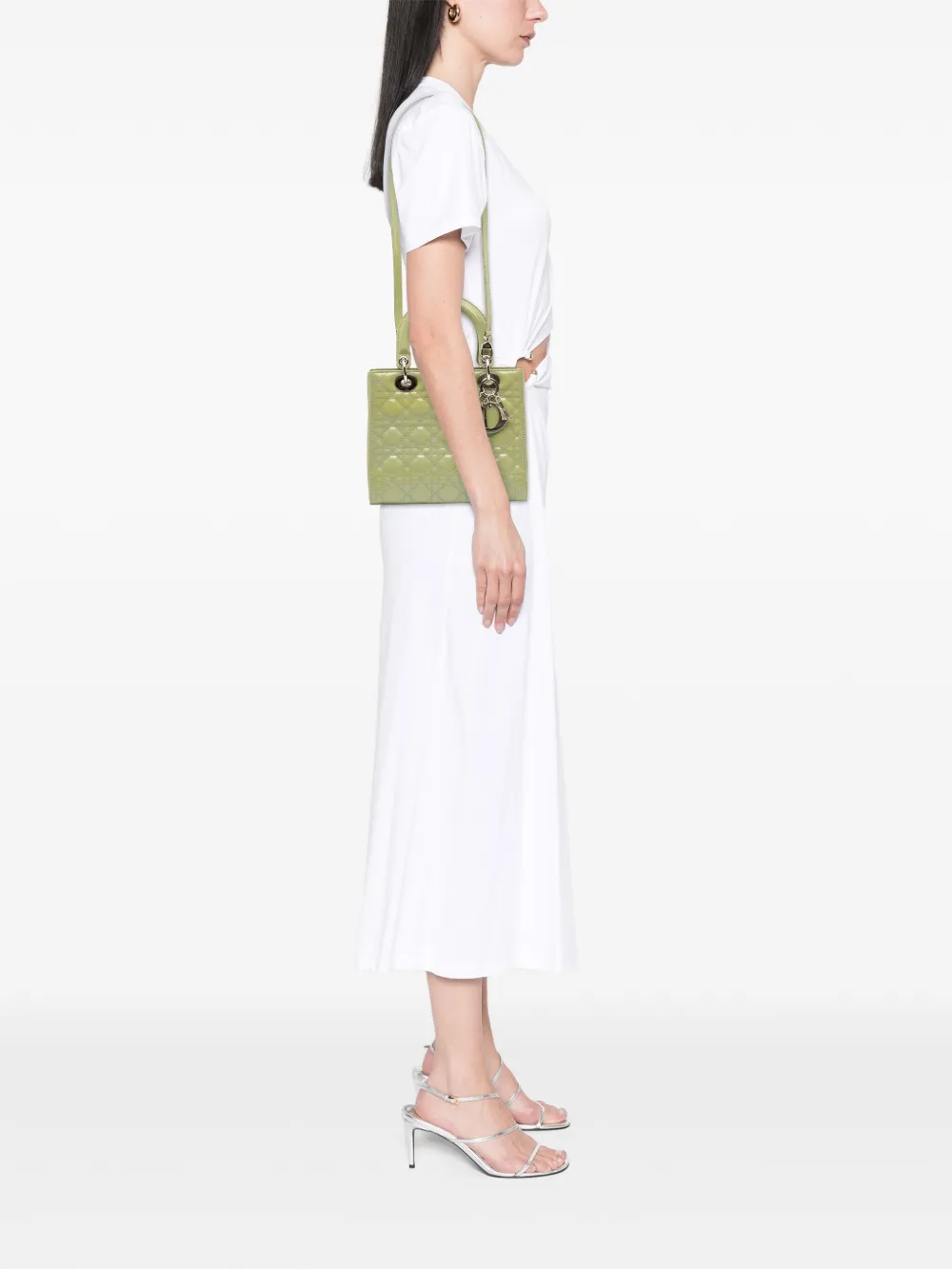 Christian Dior Pre-Owned 2015 Medium Patent Cannage Lady Dior satchel | Pre-Owned | Image 2