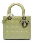 Christian Dior Pre-Owned 2015 Medium Patent Cannage Lady Dior satchel - Green